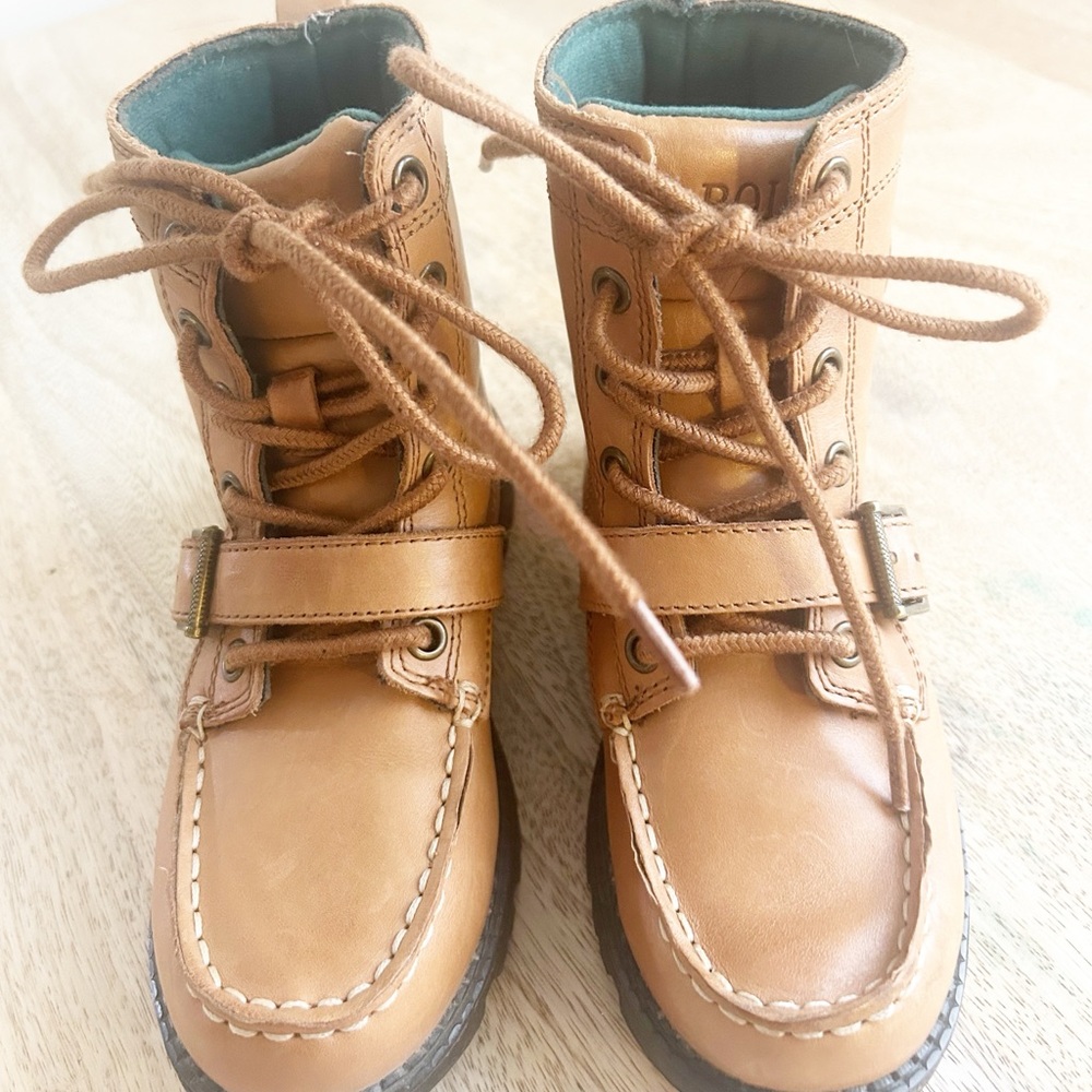 Polo by Ralph Lauren Tan Kids Boots